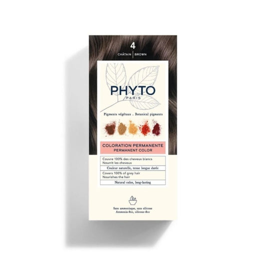 Phyto Permanent Hair Color NO.4 - Chatain