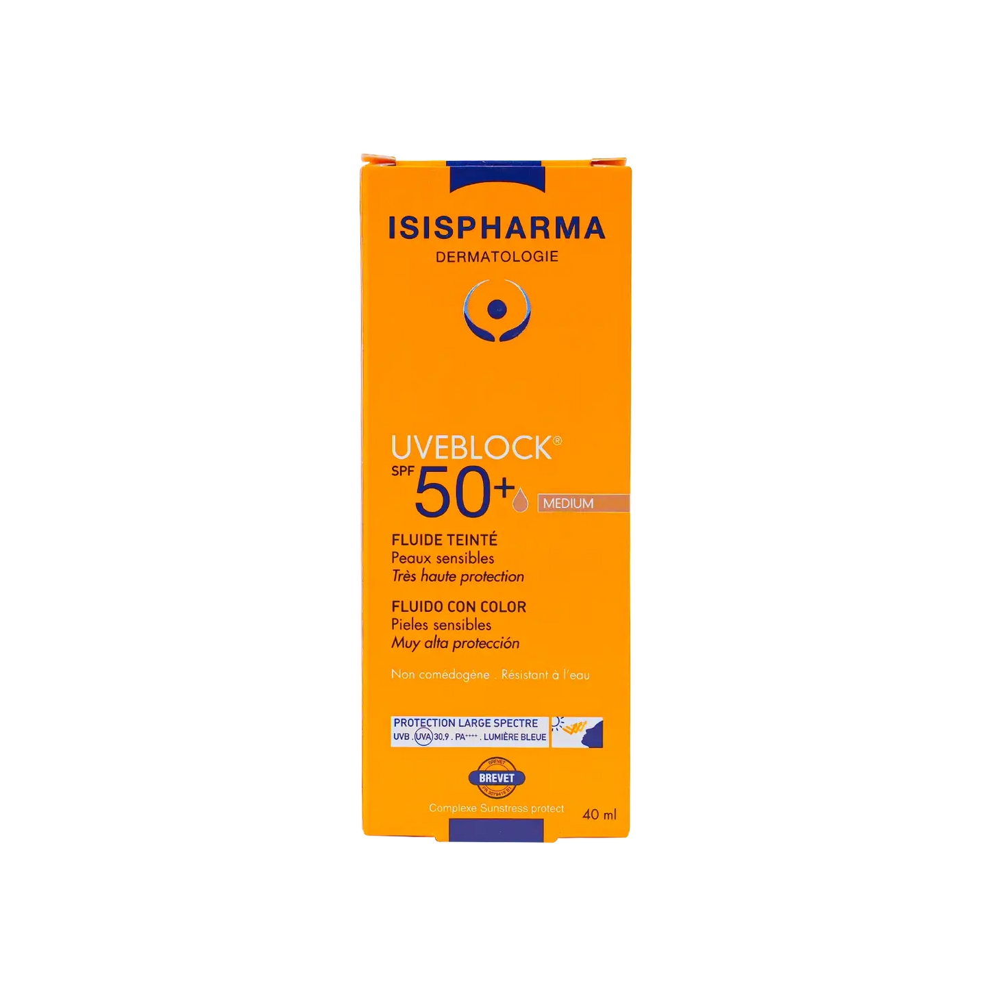 ISIS Pharma UVEBLOCK SPF50+ Tinted Fluid 40 ml (Medium)
