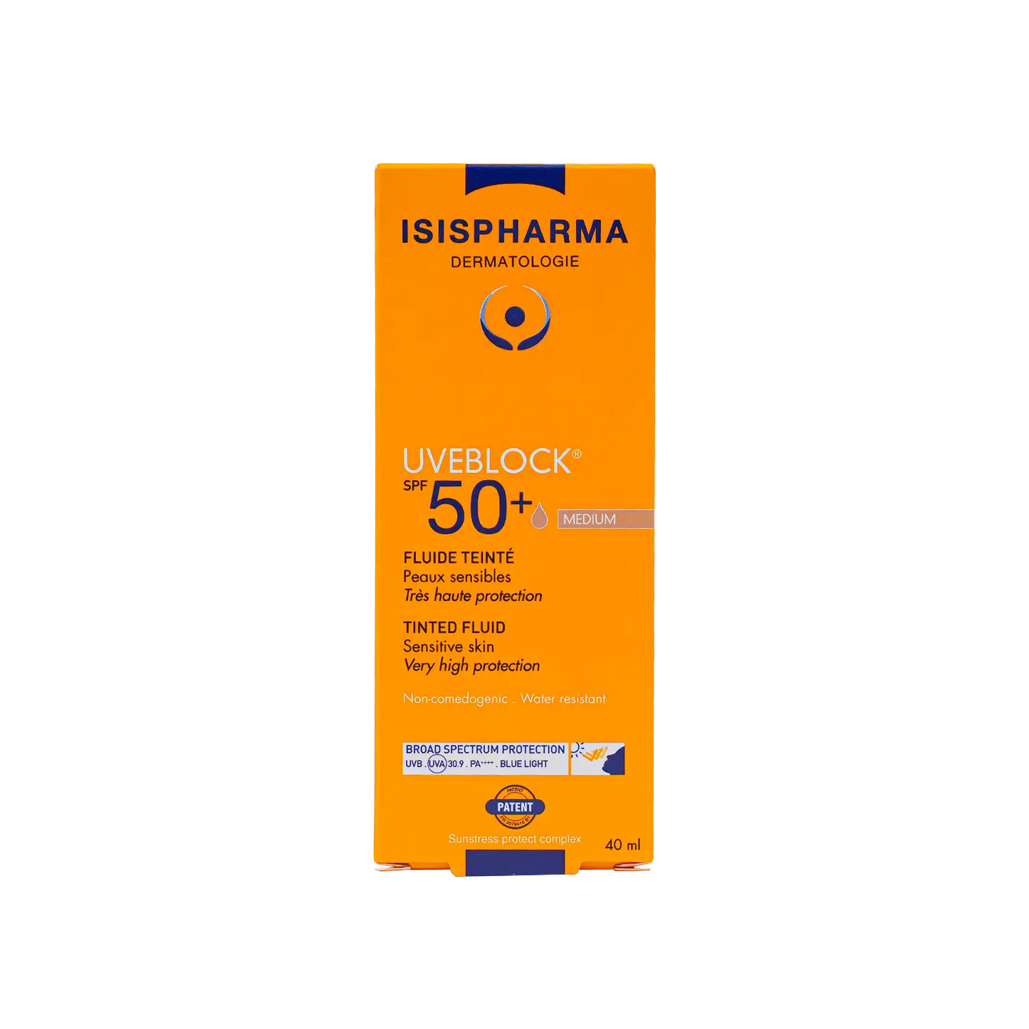 ISIS Pharma UVEBLOCK SPF50+ Tinted Fluid 40 ml (Medium)