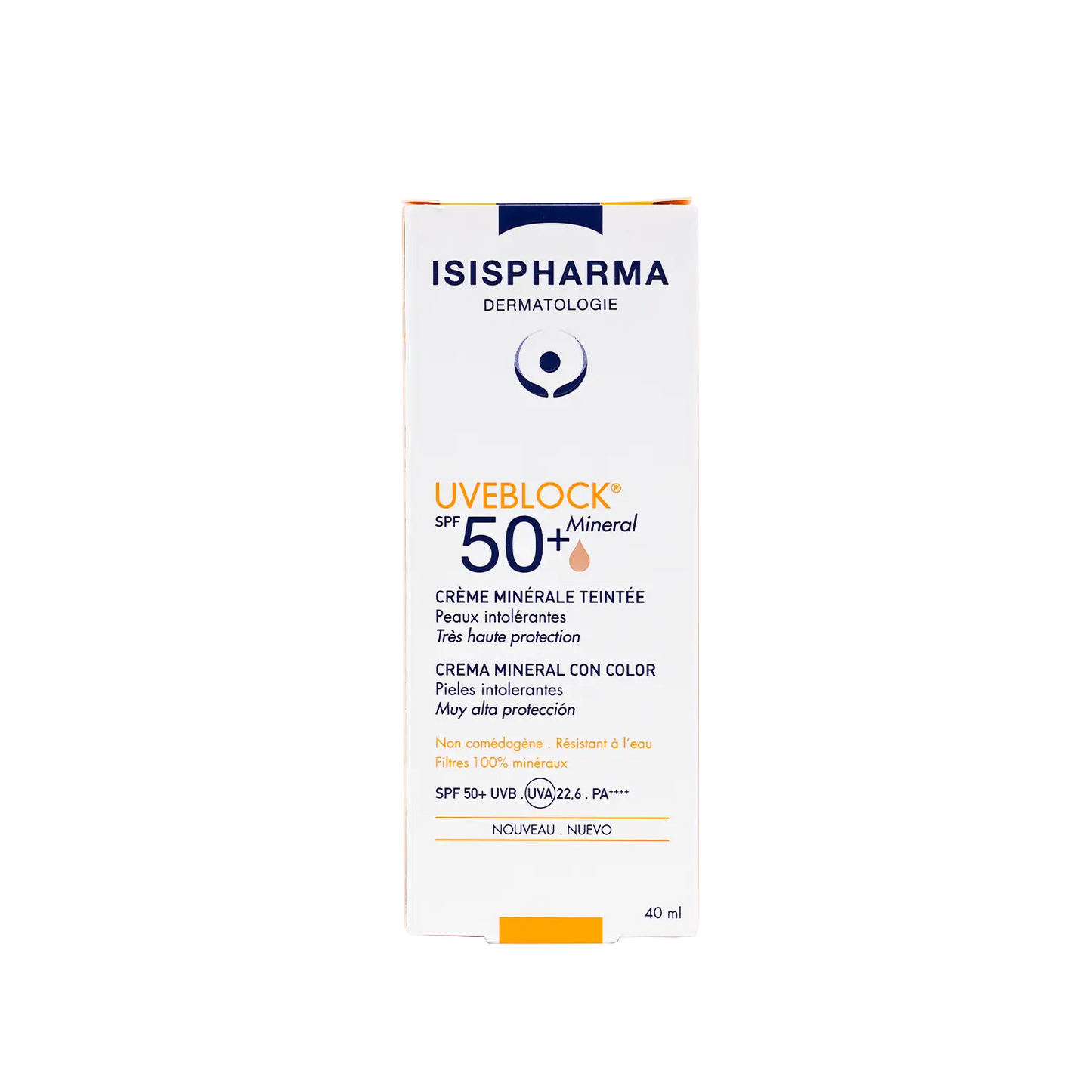 ISIS Pharma UVEBLOCK SPF50+ Tinted Mineral Cream 40 ml