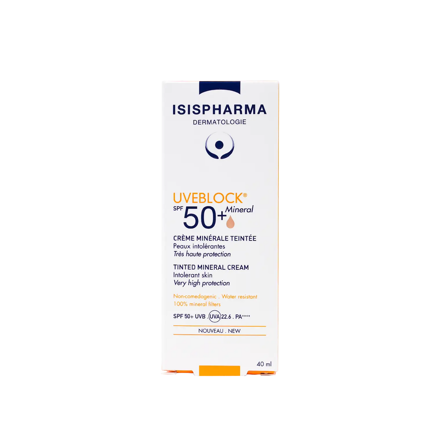 ISIS Pharma UVEBLOCK SPF50+ Tinted Mineral Cream 40 ml