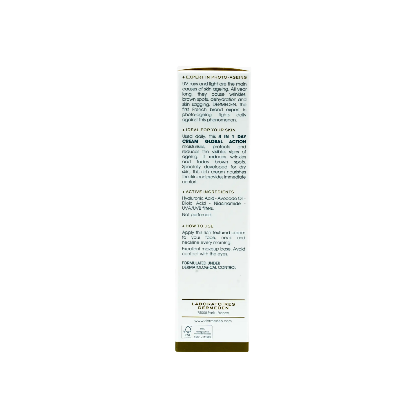 DERM EDEN DAY PROTOCOLE 4 IN 1 DAY CREAM 50ML - DRY SKIN