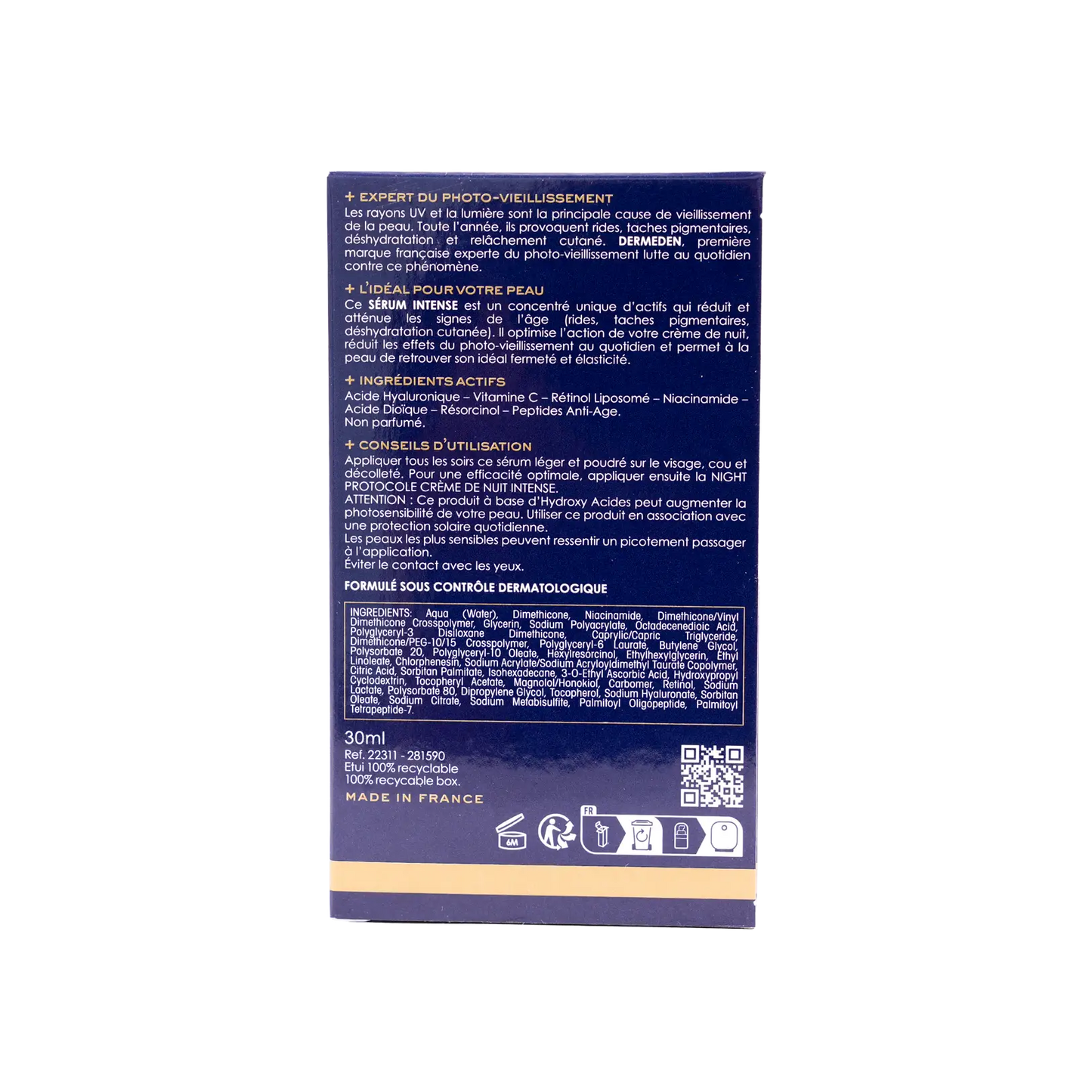 DERM EDEN NIGHT PROTOCOLE INTENSE SERUM 30ML