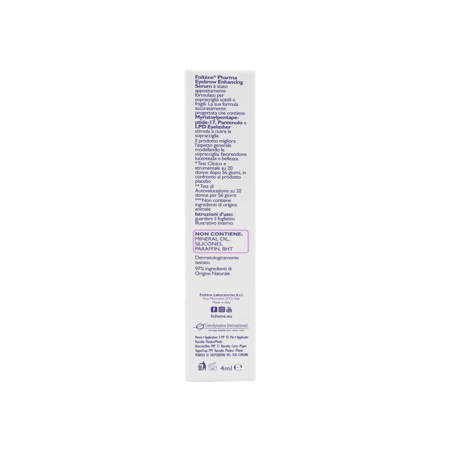FOLTENE EYEROW ENHANCING SERUM 4ML