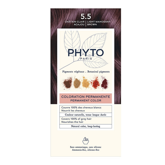 Phyto Permanent Hair Color NO. 5.5 - Light Mahogany Brown