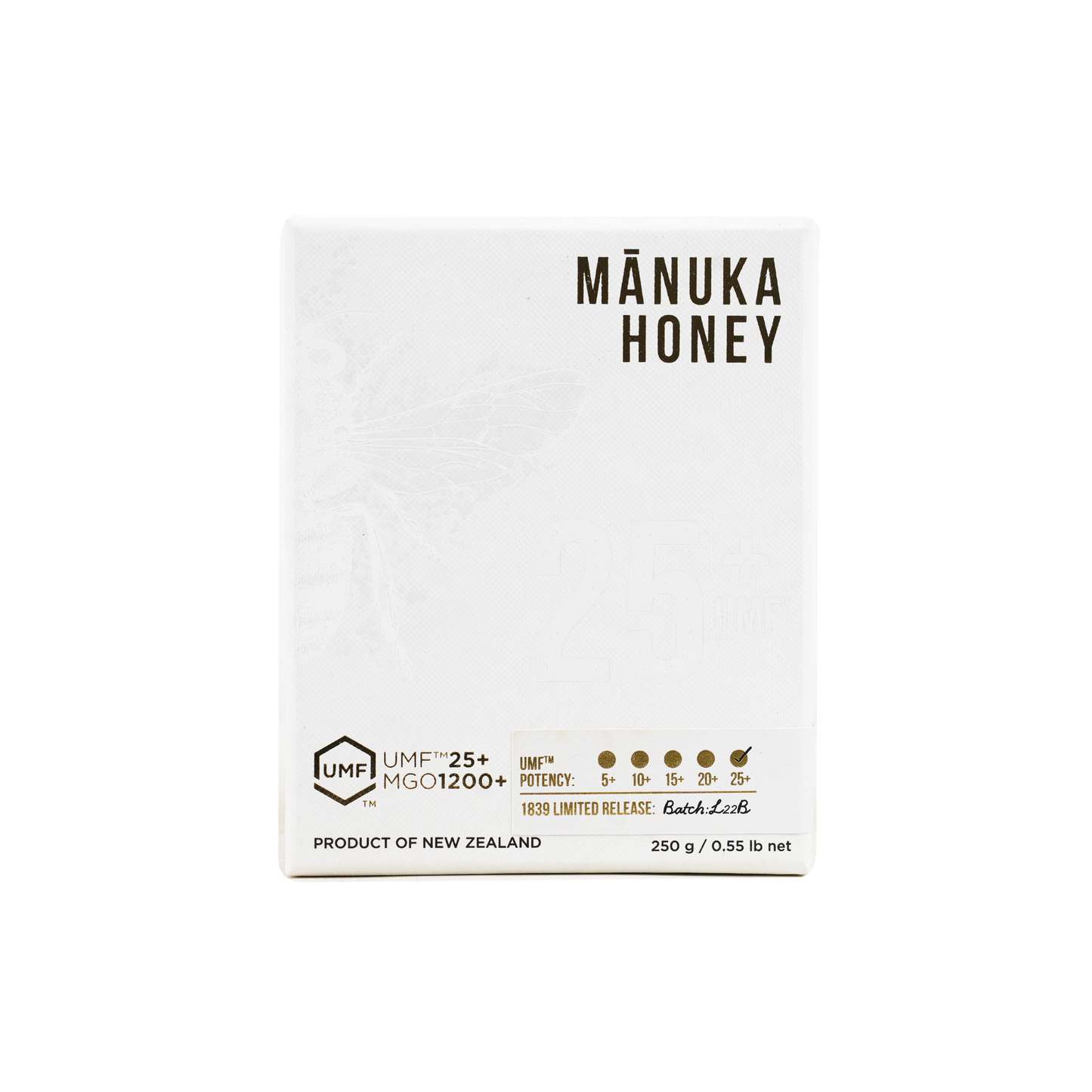 1839 Manuka Honey (Umf 25 + Mgo 1200+) 250g