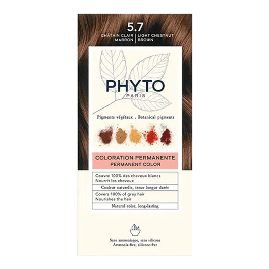 Phyto Permanent Hair Color NO. 5.7 - Light Chestnut Brown