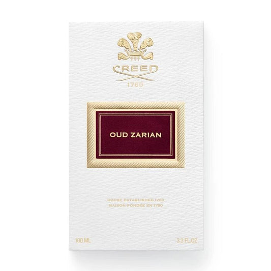 Creed Oud Zarian perfume packaging at Mn Mkanak Kuwait