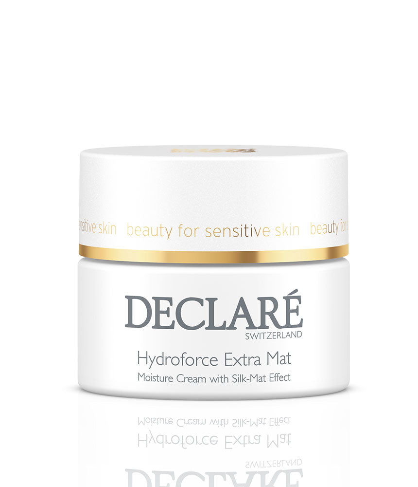 Declare cream jar on a white background