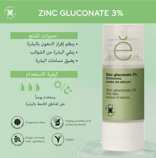 Zinc gluconate 3%