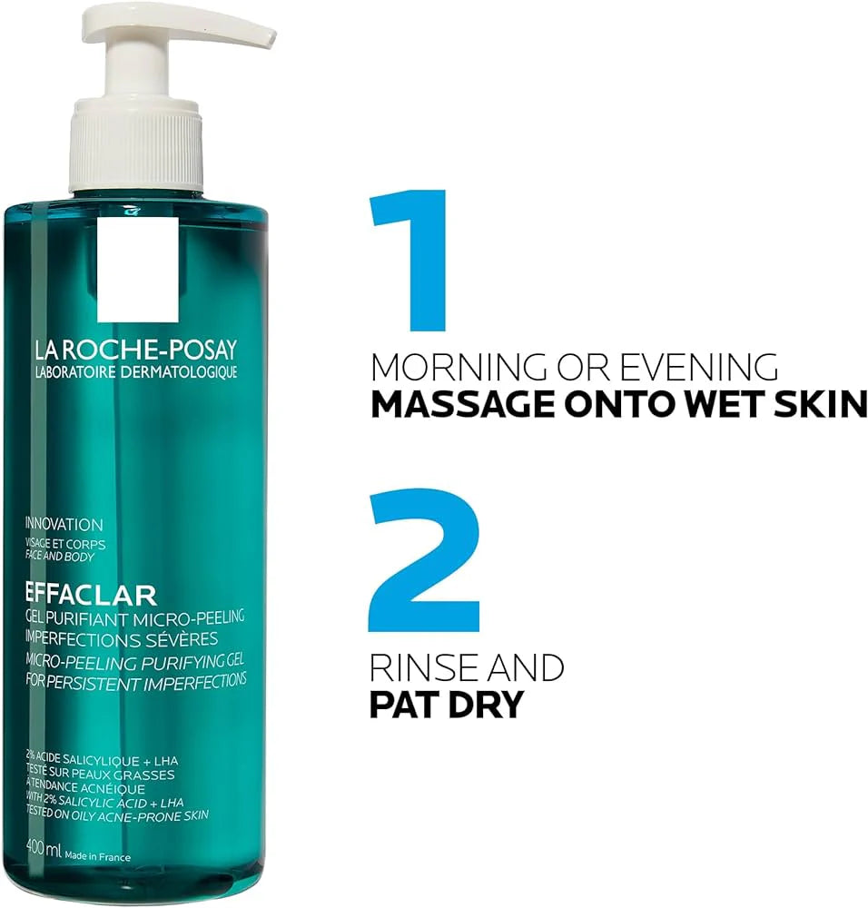 Effaclar Micro-peeling purifying gel FACE AND BODY - 400ML