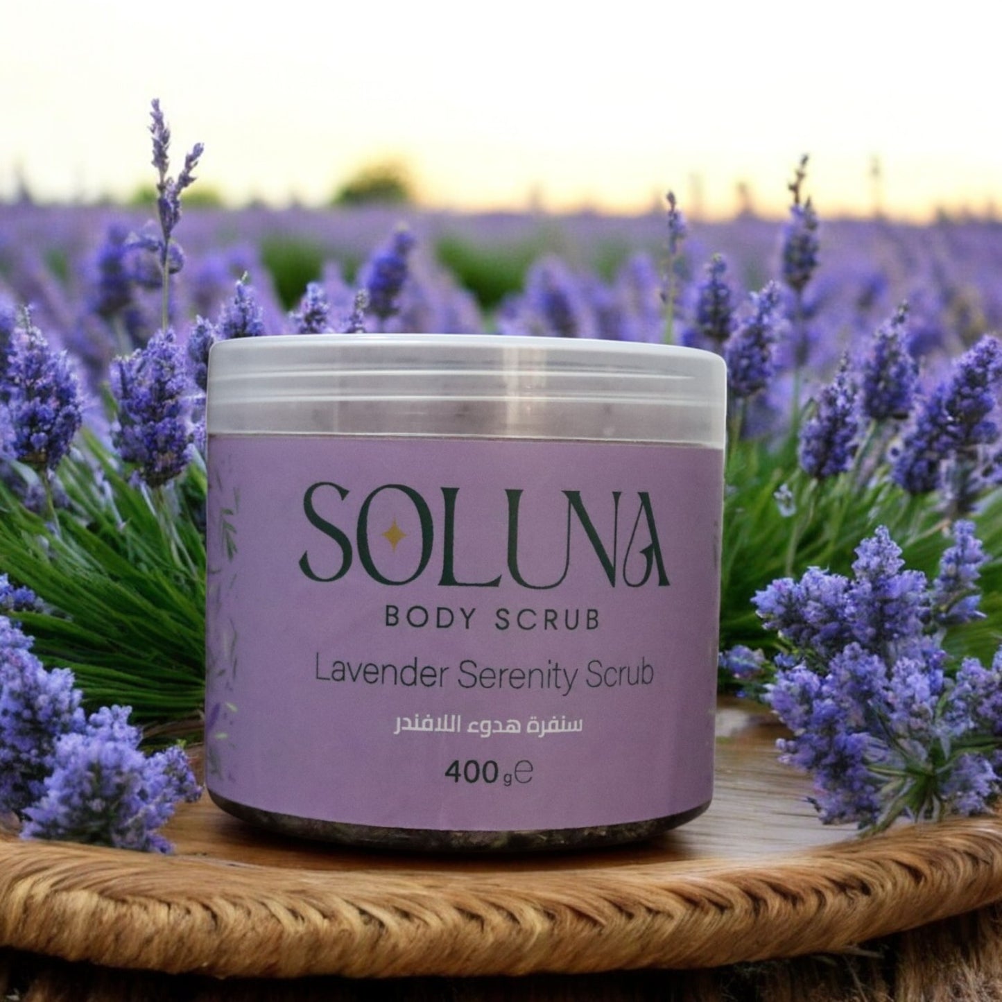 Soluna Lavender- Sugar body scrub