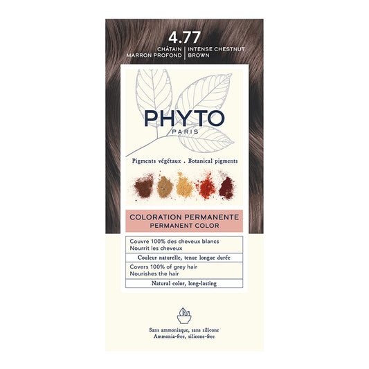 Phyto Permanent Hair Color NO.4.77 - Intense Chestnut Brown