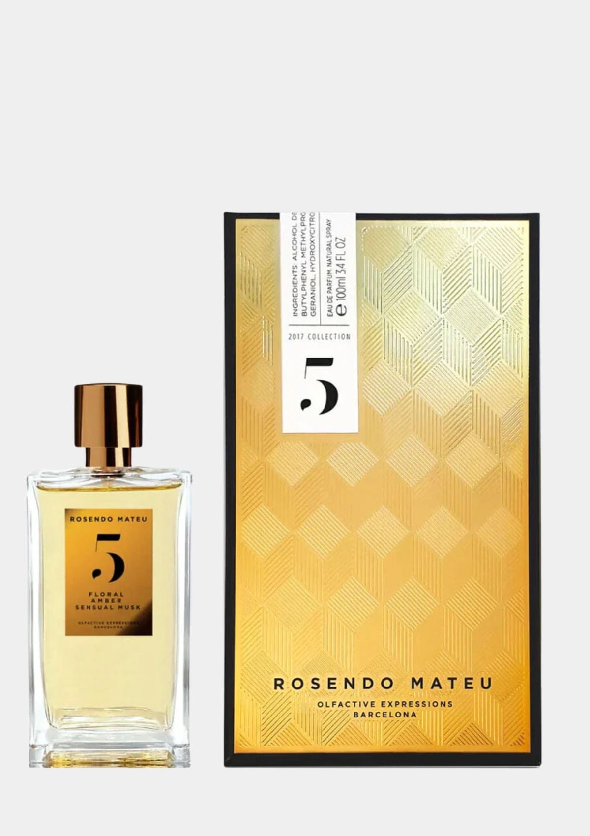 Rosendo Mateu No 5 Floral, Amber, Sensual Musk for Unisex EDP 100mL