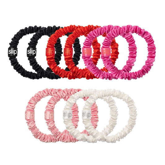 JEAN BON BON - MIXED SILK SCRUNCHIE SET - 5 PACK