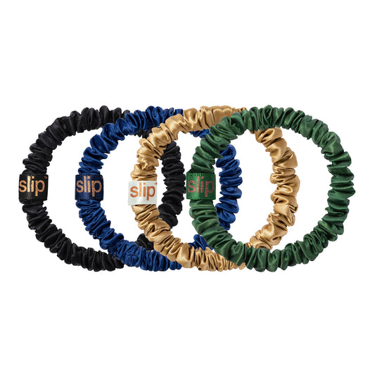 PAIGE SCRUNCHIE ORNAMENT - SKINNIE SILK SCRUNCHIE SET - 4 PACK