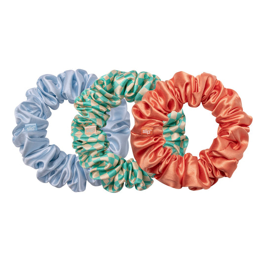 LARGE SCRUNCHIES - SET OF 3 - SEA MIST