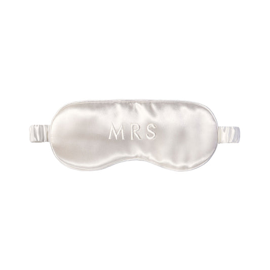 WHITE SLEEP MASK - MRS