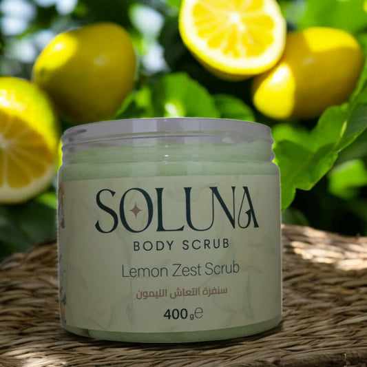 Soluna Lemon- Sugar body scrub