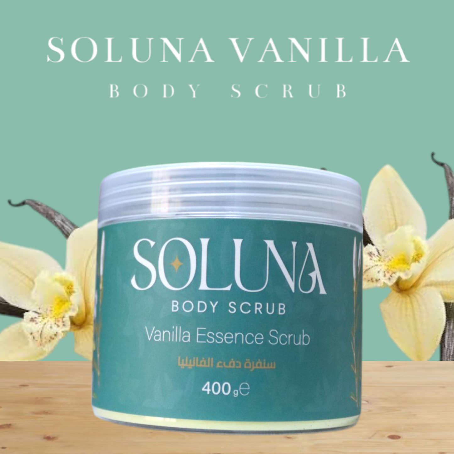 Soluna Vanilla- Sugar body scrub