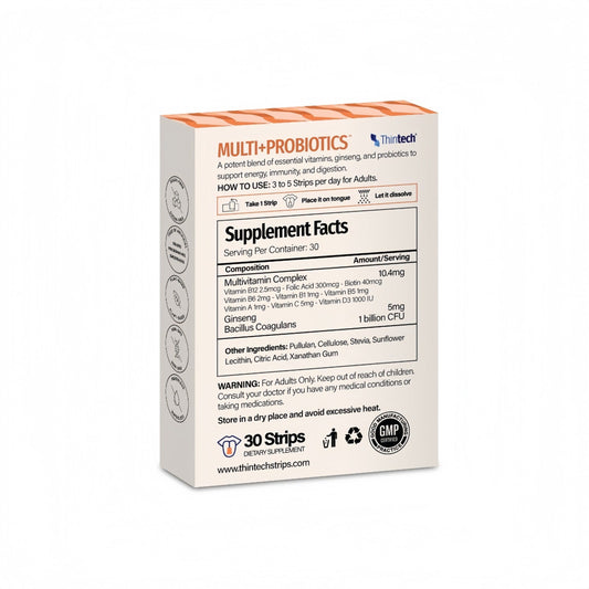Thintech Multi + Probiotics 30 strips