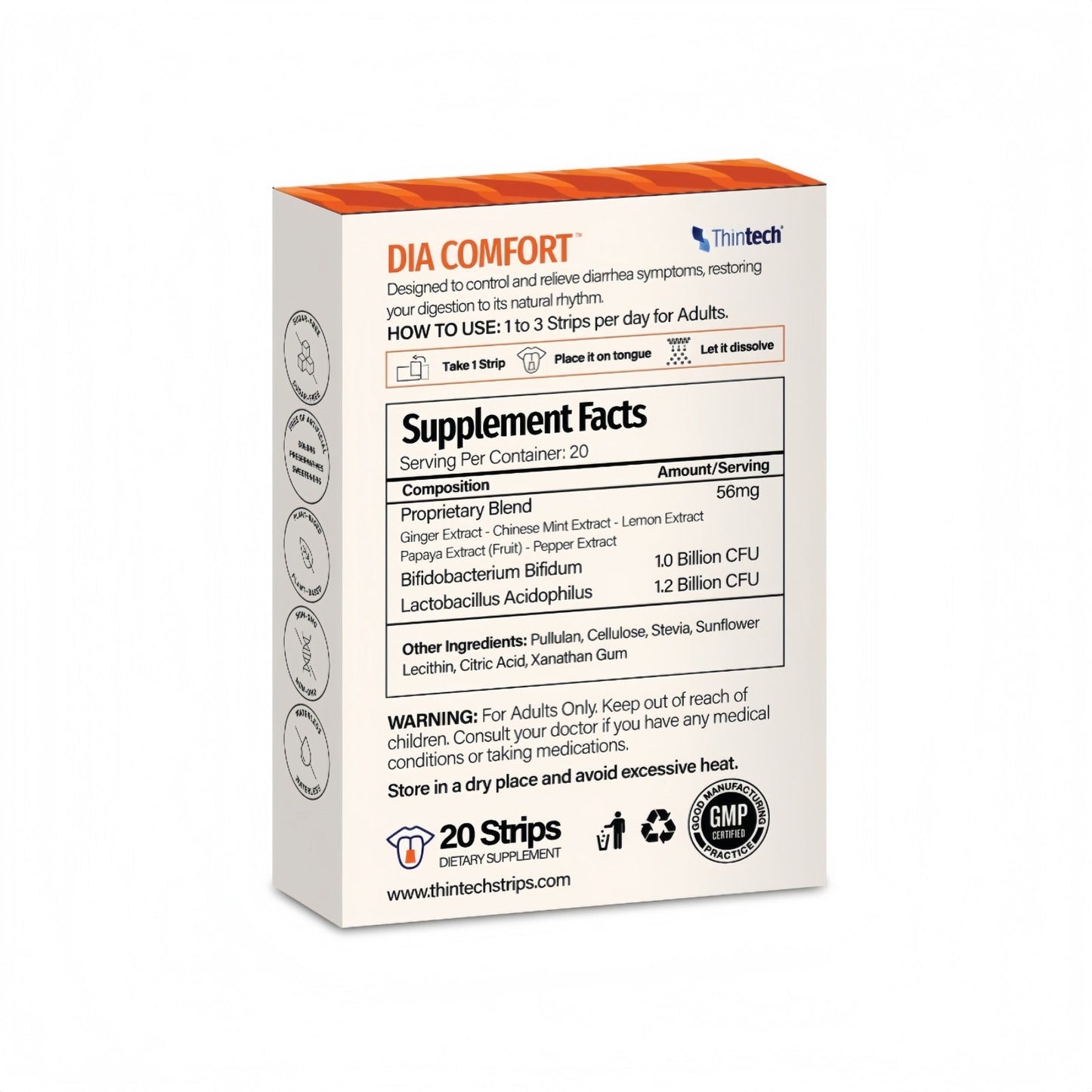 Thintech Dia Comfort 20 strips