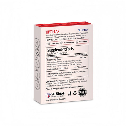 Thintech Opti-Lax 20 strips