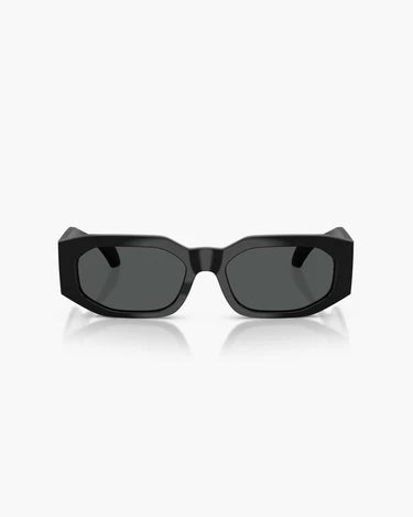 VERSACE Black Irregular Sunglasses For Men L