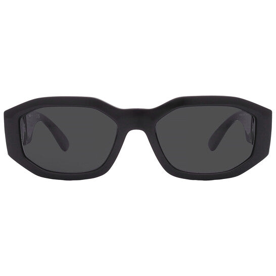 VERSACE Black Irregular Sunglasses For Men M