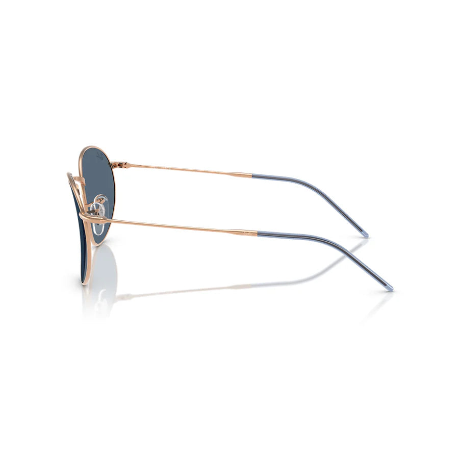 Ray-Ban Round Rose Gold & dark Grey Sunglasses Size 53