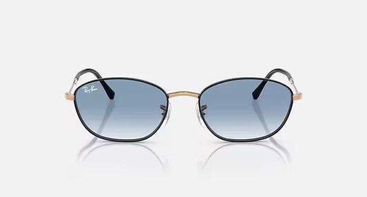 RAY-BAN RB3749 Black & Clear Gradient Blue Sunglasses- Size 55