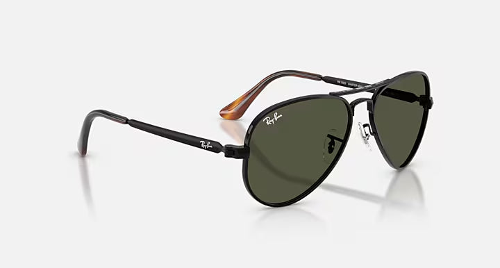 Ray-Ban Aviator MAX Black & Green Sunglasses-Size 62