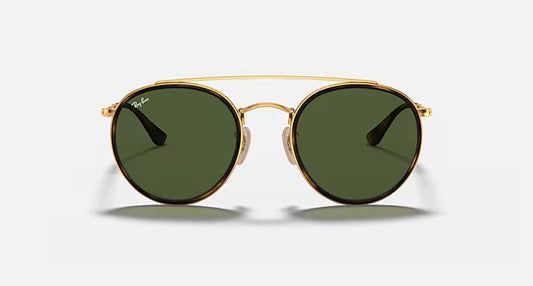 RAY-BAN Green Round Sunglasses- size 51
