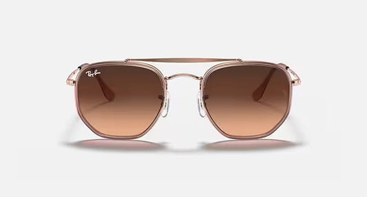 RAY-BAN MARSHAL II Copper & Pink/Brown Gradient Sunglasses, size 52