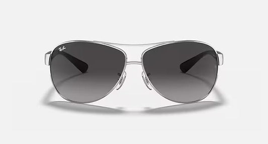 RAY-BAN RB3386 Silver & Grey Gradient Pilot Sunglasses For Men L