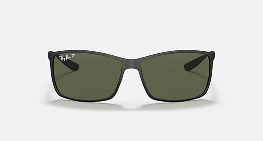 RAY-BAN RB4179 LITEFORCE Black & G-15 Green Square Sunglasses For Men L