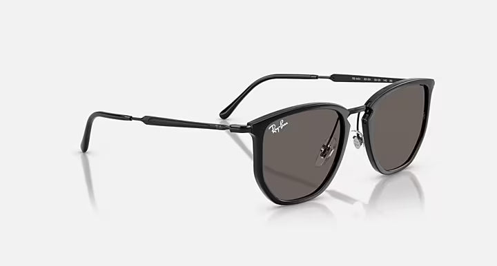 RAY-BAN RB4451 Black & Dark Grey Irregular Sunglasses For Unisex L