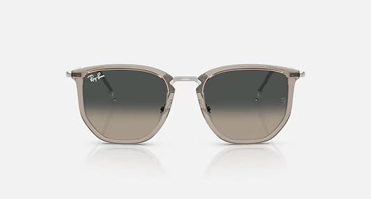 RAY-BAN RB4451 Transparent Grey & Grey Gradient Irregular Sunglasses For Unisex L
