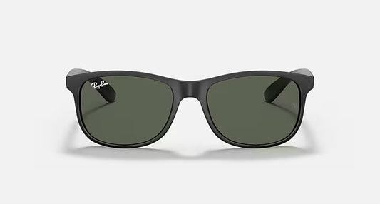 RAY-BAN ANDY Black & Green Square Sunglasses For Men M