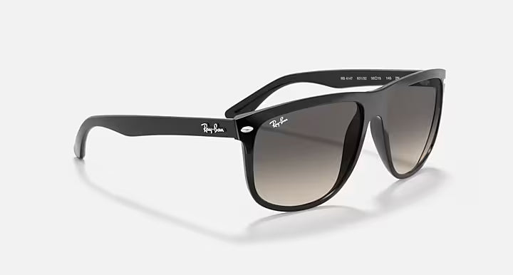 RAY-BAN BOYFRIEND Black & Grey Square Sunglasses For Men L