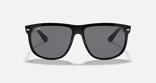 RAY-BAN BOYFRIEND Black & Grey Square Sunglasses For Men L