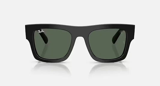 RAY-BAN RB2217M Black & Dark Green Square Sunglasses For Unisex L