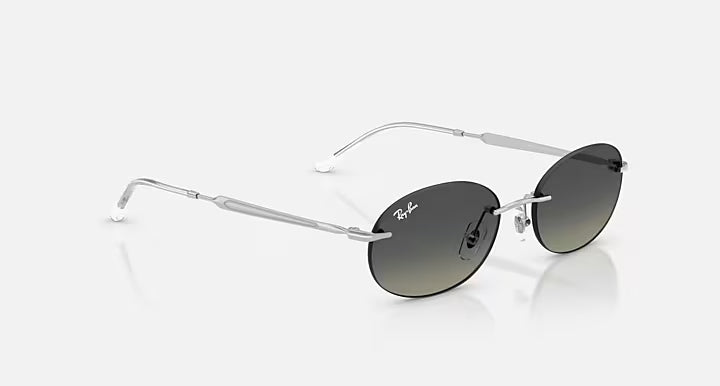 RAY-BAN RB3767 Silver & Grey Gradient Oval Sunglasses For Unisex S