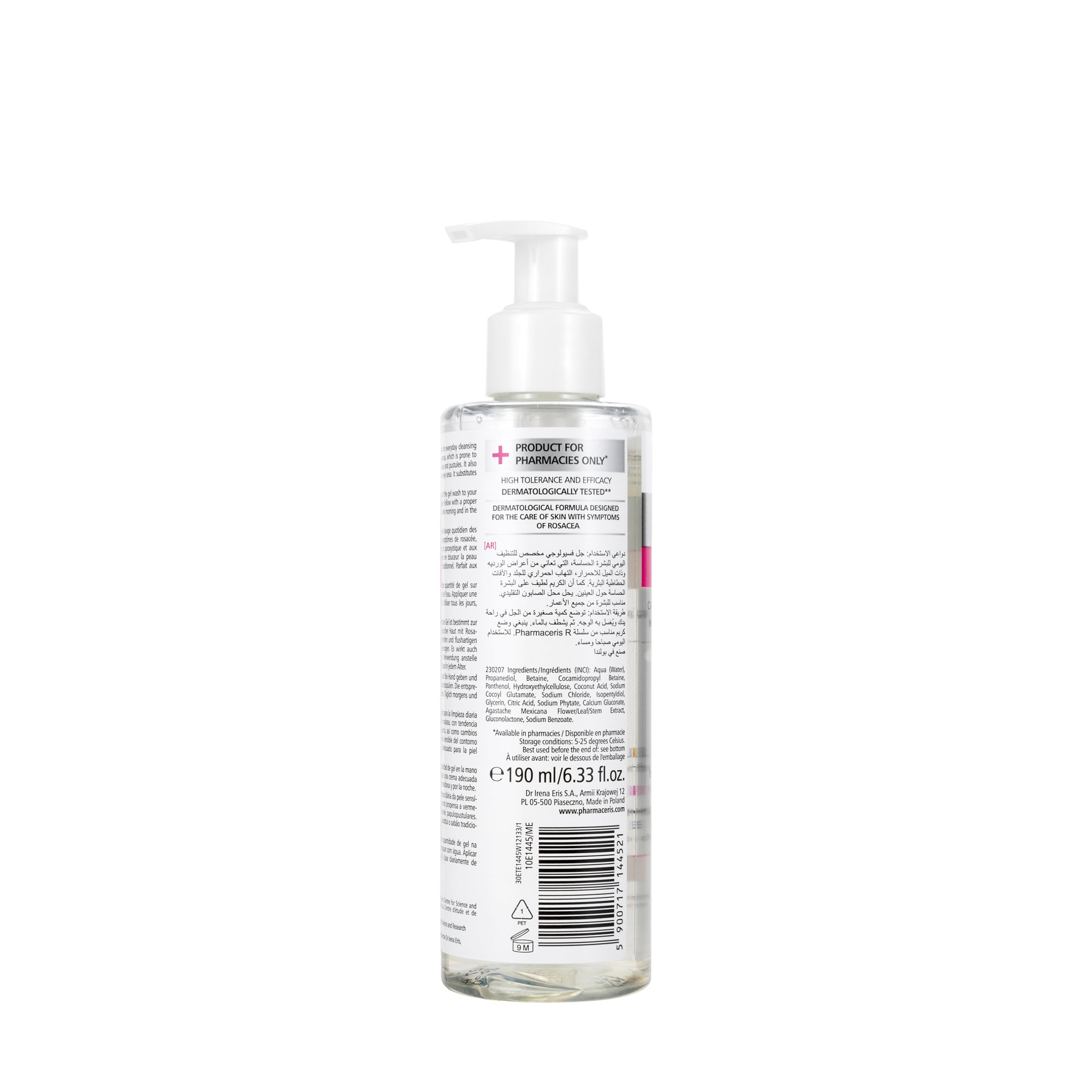 Pharmaceris R Puri-Rosalgin Soothing Physiological Gel Wash 190 Ml