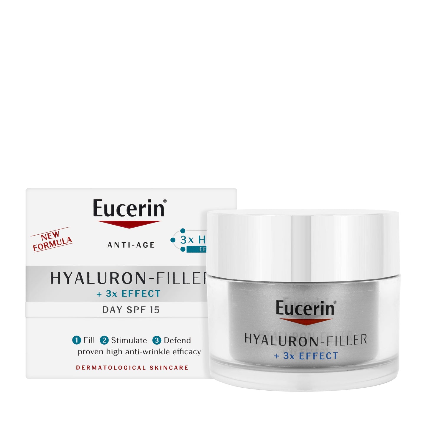 Eucerin Hyaluron-Filler +3x Effect Day Cream SPF 15 for Dry Skin 50 Ml