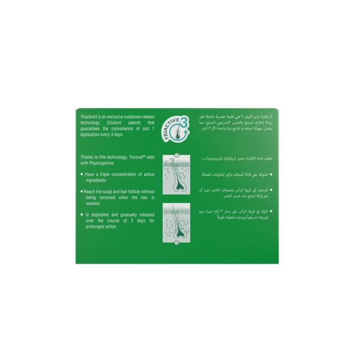 مجموعة Tricovel/Bioscalin (فيالات الشعر + شامبو) لتساقط الشعر