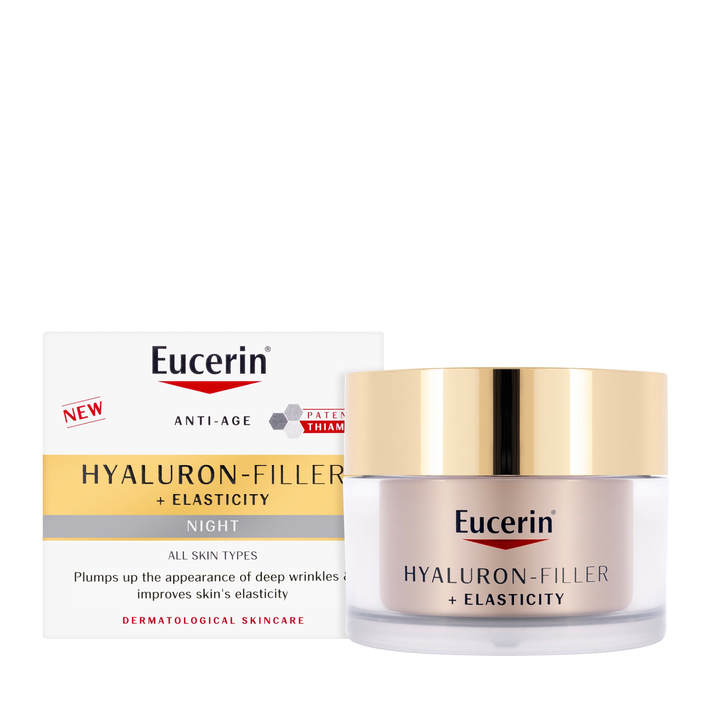 Eucerin Anti-Age Hyaluron-Filler + Elasticity Night Cream 50 Ml