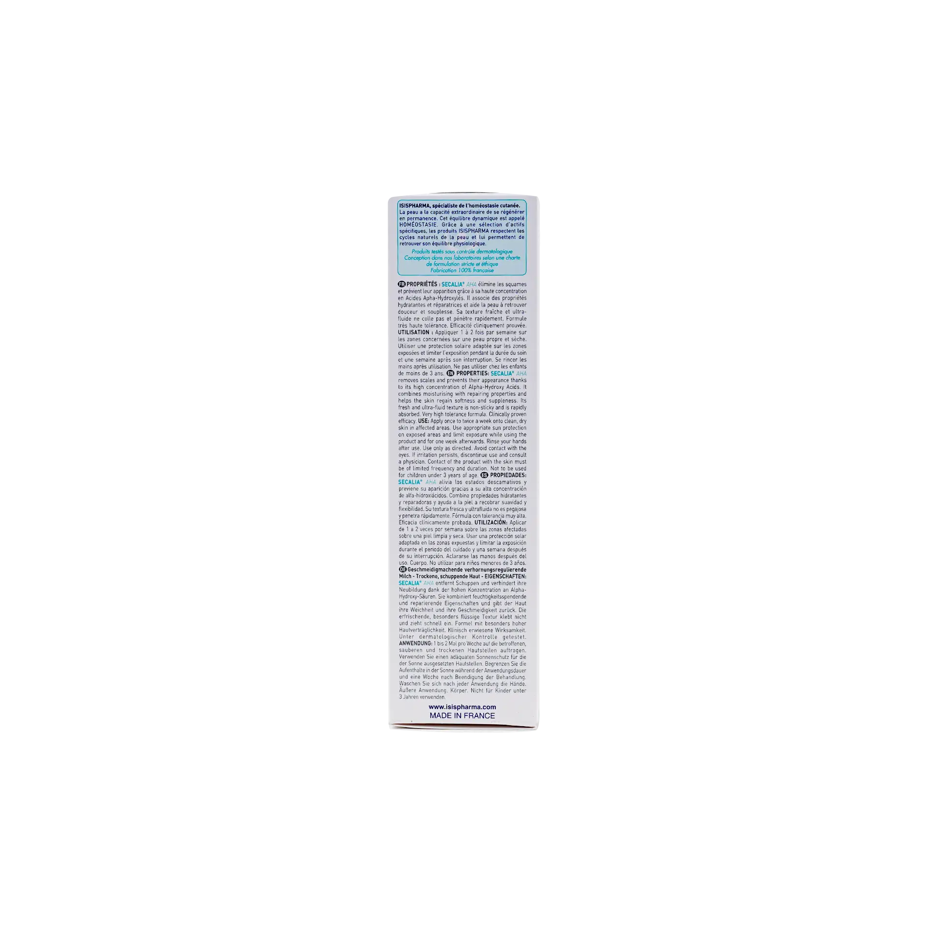 ISIS Pharma Secalia AHA حليب مطري ومقشر 200 مل