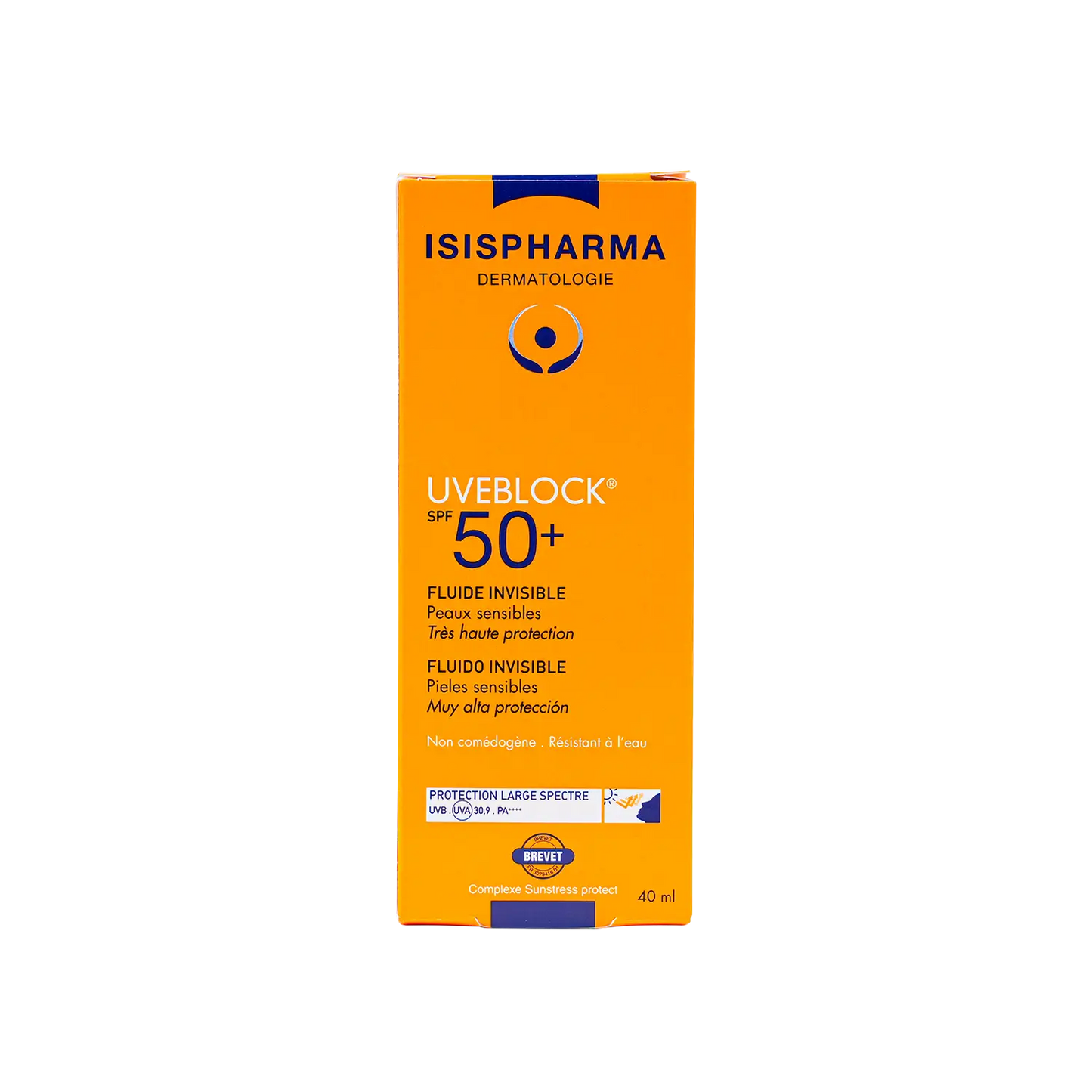 ISIS Pharma UVeblock SPF50+ Fluid Invisible Cream 40ml