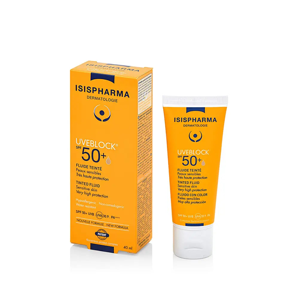 ISIS Pharma UVEBLOCK SPF50+ سائل واقي شمس ملون 40 مل (متوسط)